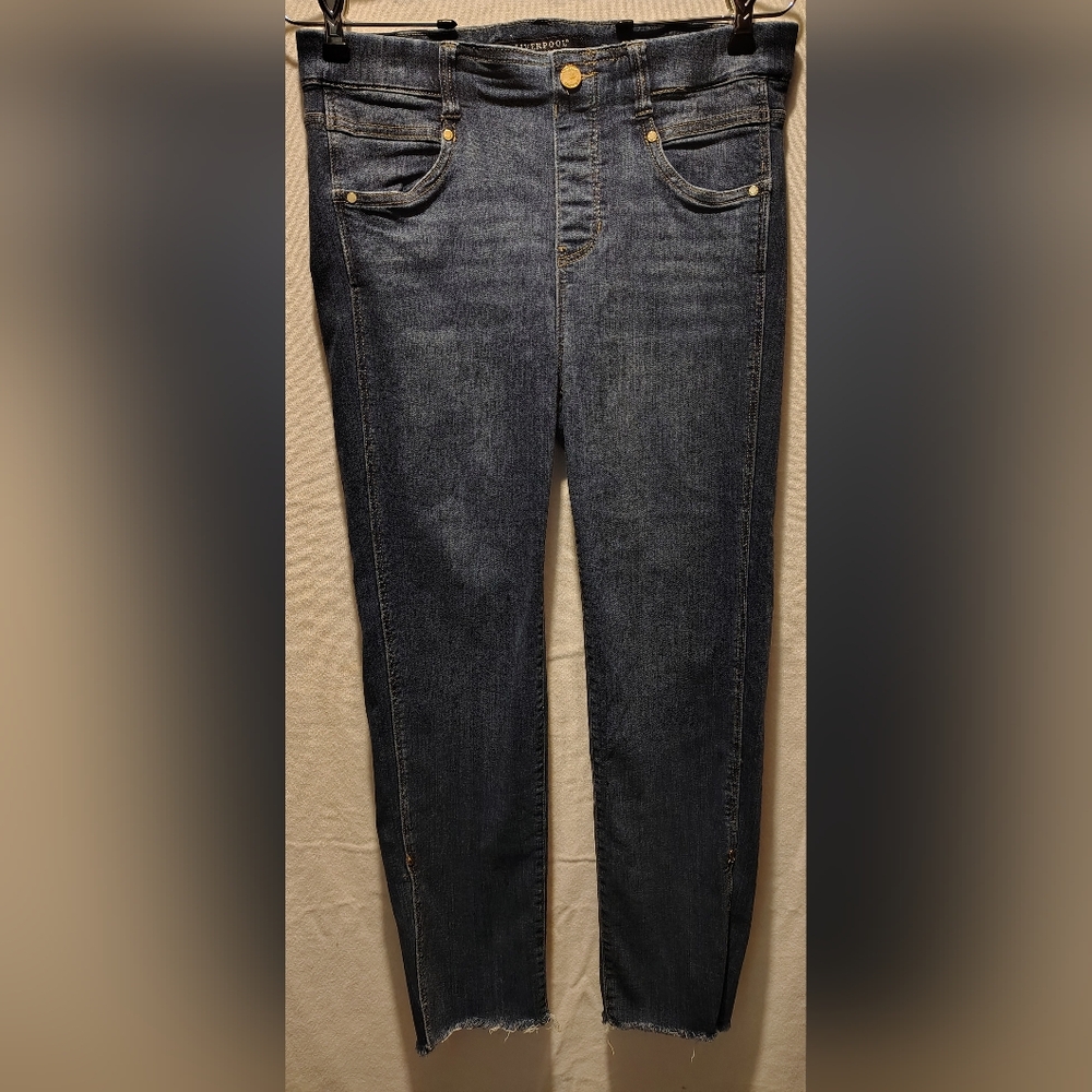 Liverpool High Rise The Crop Slit Ankle Raw Hem Women's Jeans Size 10/30